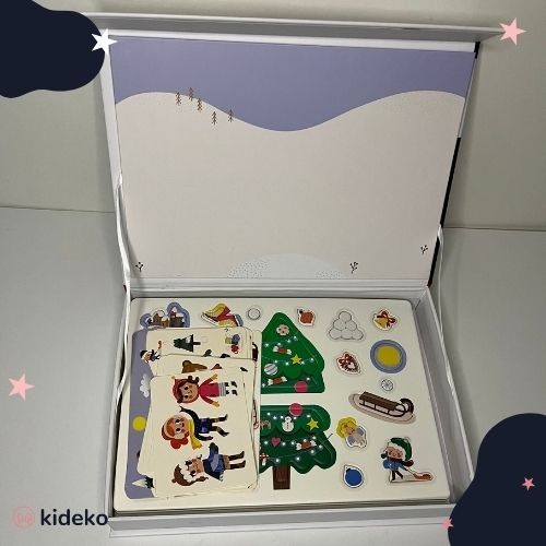 Magnetická kniha Vianoce obsah balenia